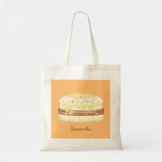 ソーセージ+卵+チーズサンドイッチ トートバッグ (正面)