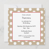 ソーセーパーソナライズされたジドドダシュント誕生日招待状 (裏面)