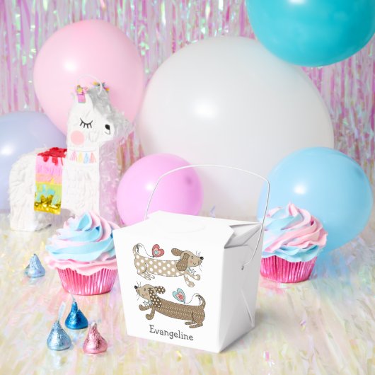 ソーセーパーソナライズされたジドードックシュント フェイバーボックス (パーティー)