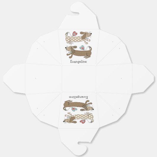 ソーセーパーソナライズされたジドードックシュント フェイバーボックス (見開き)