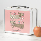 ソーセーパーソナライズされたジドードックシュント メタルランチボックス (インサイチュ)