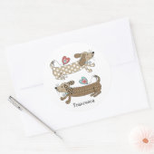 ソーセーパーソナライズされたジドードックシュント ラウンドシール (封筒)