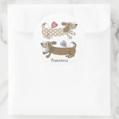 ソーセーパーソナライズされたジドードックシュント ラウンドシール (バッグ)