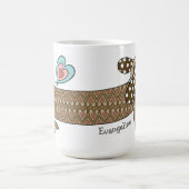 ソーセーパーソナライズされたジードドードゥシュンドマグ コーヒーマグカップ (中央)
