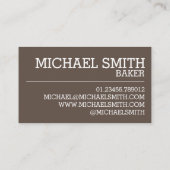 ソーセー転がジブリティッシュフードセイボリーパティシシェフカフェ 名刺 (裏面)