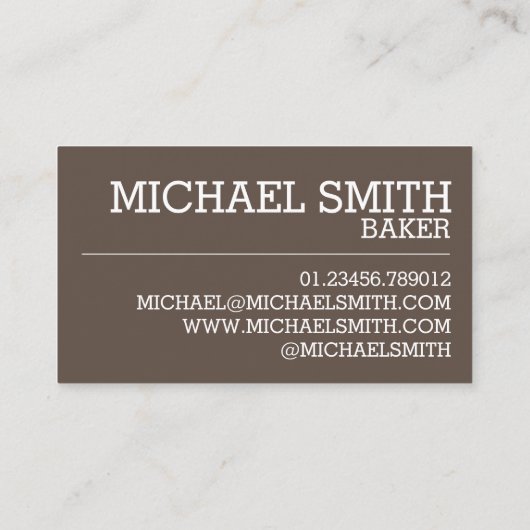 ソーセー転がジブリティッシュフードセイボリーパティシシェフカフェ 名刺 (裏面)