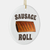 ソーセー転がジブリティッシュ風味のパストリースナック食品UK セラミックオーナメント (右)