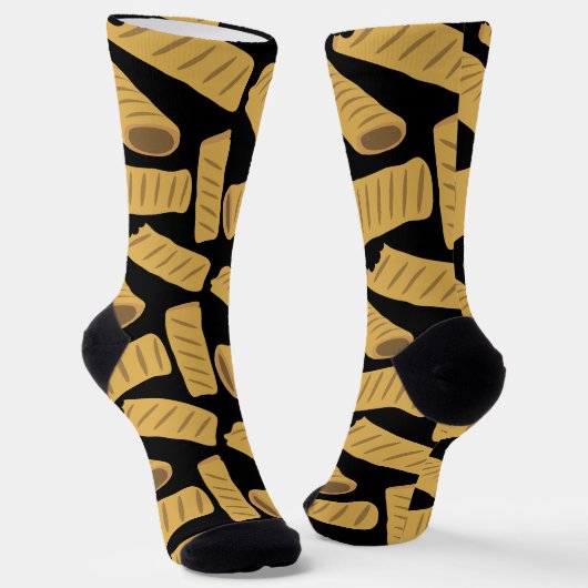 ソーセ転がーおもしろいー食品パターン ソックス (傾斜あり)