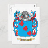 ソーソン家紋(コート・オブ・アームズ) ポストカード (正面/裏面)