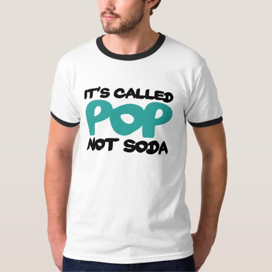 ソーダと呼ばポップ・アートのれてない Tシャツ (正面)
