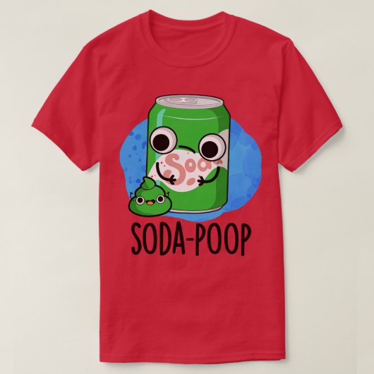 ソーダウンチおもしろいドリンクパン1 Tシャツ (デザイン正面)
