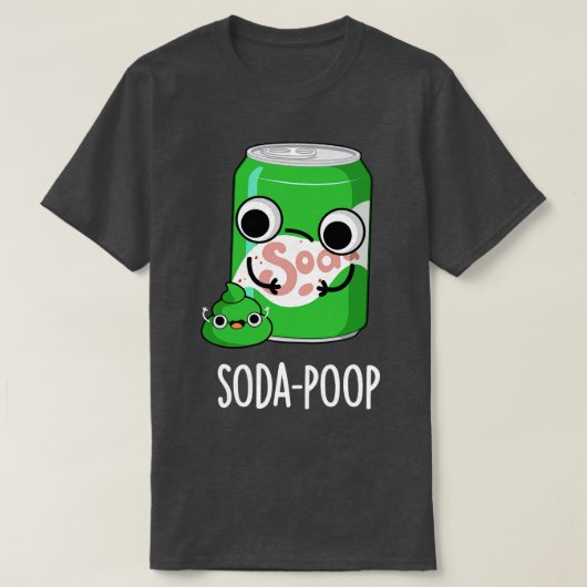 ソーダウンチおもしろいドリンクパン Tシャツ (デザイン正面)