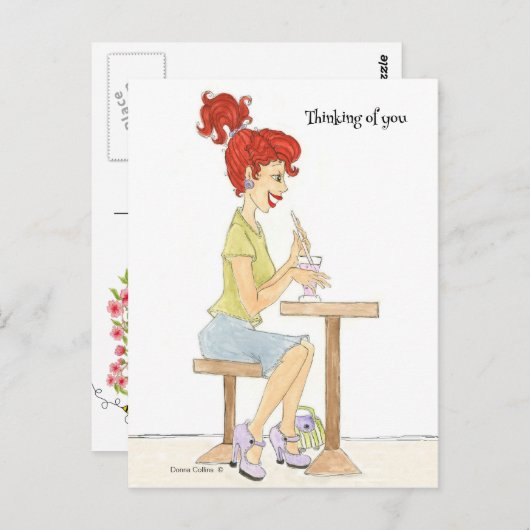 ソーダガールはがき ポストカード (正面/裏面)