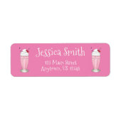 ソーダショップストロベリーアイスクリームミルクシェイク ラベル (正面)