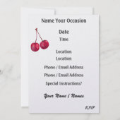 ソーダショップ招待状- SRF 招待状 (裏面)