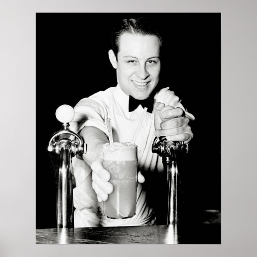 ソーダショップ、1936年。ヴィンテージ写真 ポスター (正面)