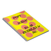 ソーダバブルポップ・アートのスパイラルフォトノートブック ノートブック (右側)