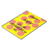 ソーダバブルポップ・アートのスパイラルフォトノートブック ノートブック (左側)