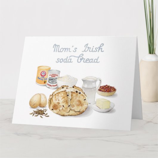 ソーダパン図解入りの、写真付きのレシピ カード (正面)