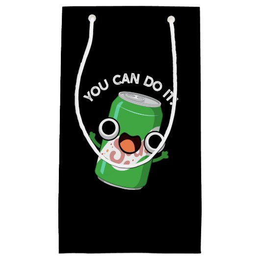 ソーダプリンおもしろいダークポップ・アートのBGでいい スモールペーパーバッグ (正面)