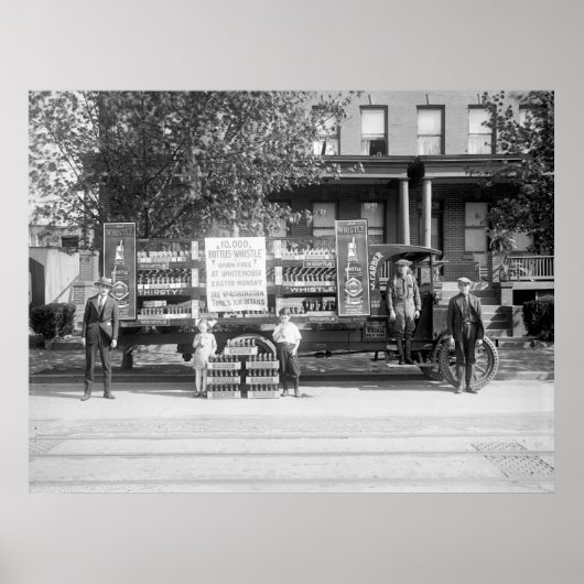 ソーダポップ・アートのデリバリートラック、1920年代初期 ポスター (正面)