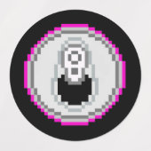 ソーダポップ・アートの缶ピクセルアート – ピンク ラベル (デザイン2)