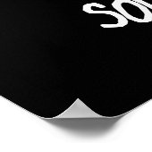 ソーダランキュートおもしろいソーダプンダークBG ポスター (角)