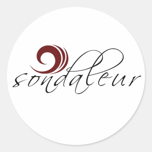 ソーダールステッカー ラウンドシール (正面)