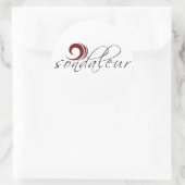 ソーダールステッカー ラウンドシール (バッグ)