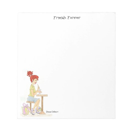 ソーダ噴水の友だち ノートパッド (正面)