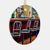 ソーダ噴水付き菓子店 セラミックオーナメント (右)