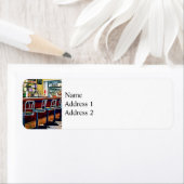 ソーダ噴水付き菓子店 ラベル (インサイチュ)