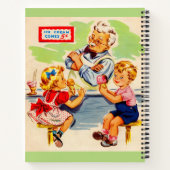 ソーダ泉で愛らしい子供たち ノートブック (裏面)