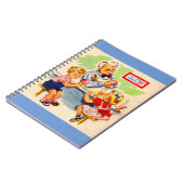 ソーダ泉で愛らしい子供たち ノートブック (左側)