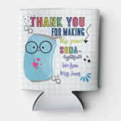 ソーダ – 軽い感謝のスクエアステッカー 缶クーラー (正面)