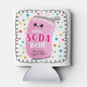 ソーダ – 軽い感謝のスクエアステッカー 缶クーラー (裏面)