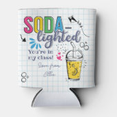 ソーダ – 軽量スクエアステッカー 缶クーラー (正面)