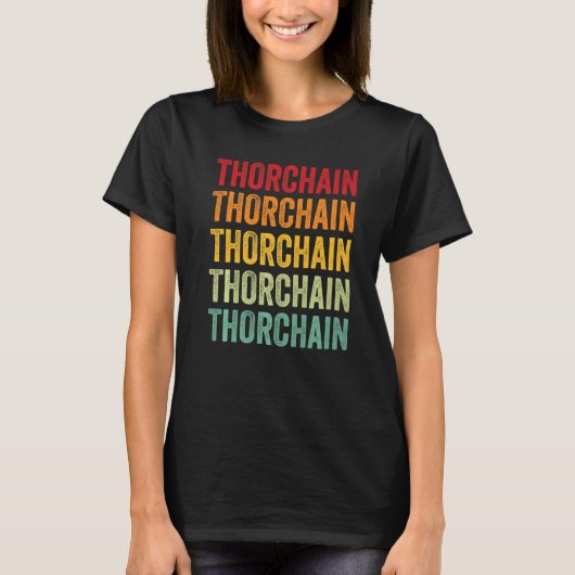 ソーチェーンクリプトレインボー文字 Tシャツ (正面)