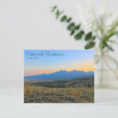 ソートに沈む夕日 ポストカード (スタンド正面)