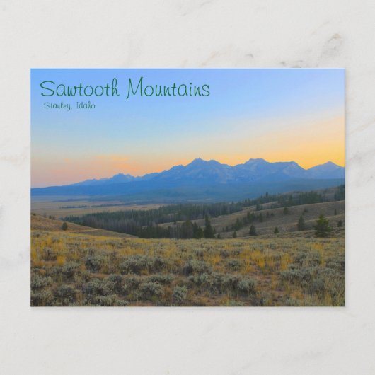 ソートに沈む夕日 ポストカード (正面)