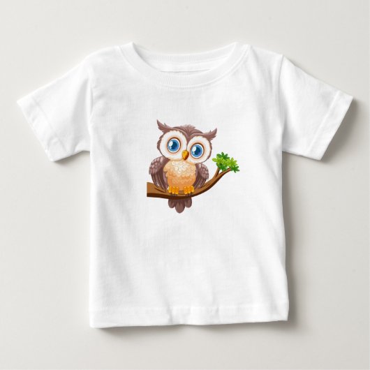 ソートフクロウ ベビーTシャツ (正面)