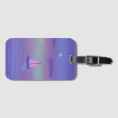 ソードの5 逆位置 タロットにインスパイアされたアート ラゲッジタグ (正面横)