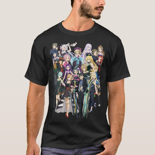 ソードアートオンラインアニメシクラシックリーズTシャツ Tシャツ (正面)
