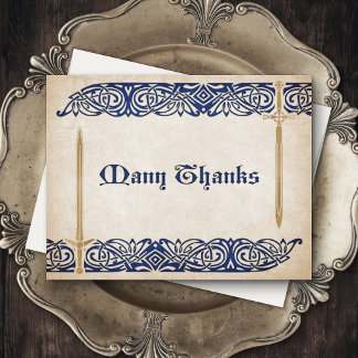 ソードケルト結婚ティック サンキューカード