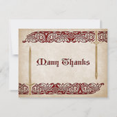 ソードケルト結婚ティック サンキューカード (正面)