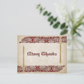 ソードケルト結婚ティック サンキューカード (スタンド正面)