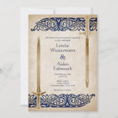 ソードケルト結婚ティック 招待状 (正面)