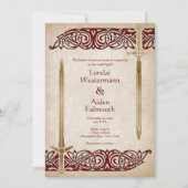 ソードケルト結婚ティック 招待状 (正面)