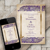 ソードケルト結婚ティック 招待状