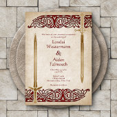 ソードケルト結婚ティック 招待状